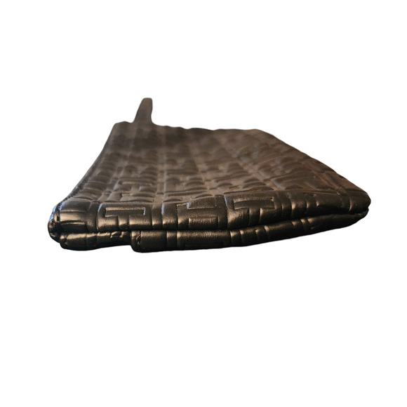 Tommy Hilfiger Women Black Logo Printed Large Wristlet Wallet Clutch Bag - Picture 7 of 8